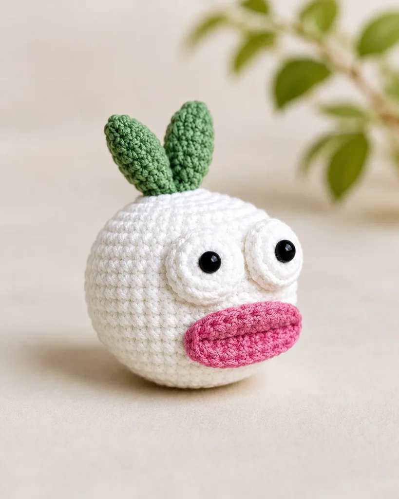 How to Make an Adorable Crochet Onion Keychain: Free Pattern