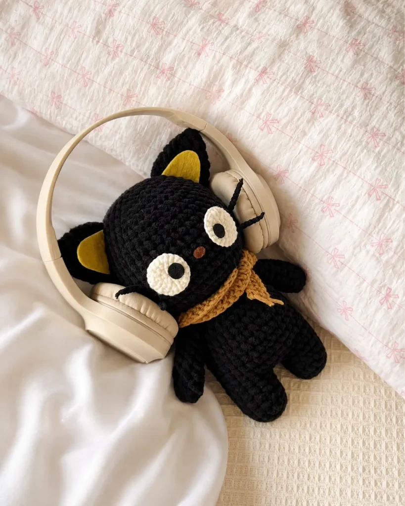 Cuddly Black Cat Free Crochet Amigurumi Pattern