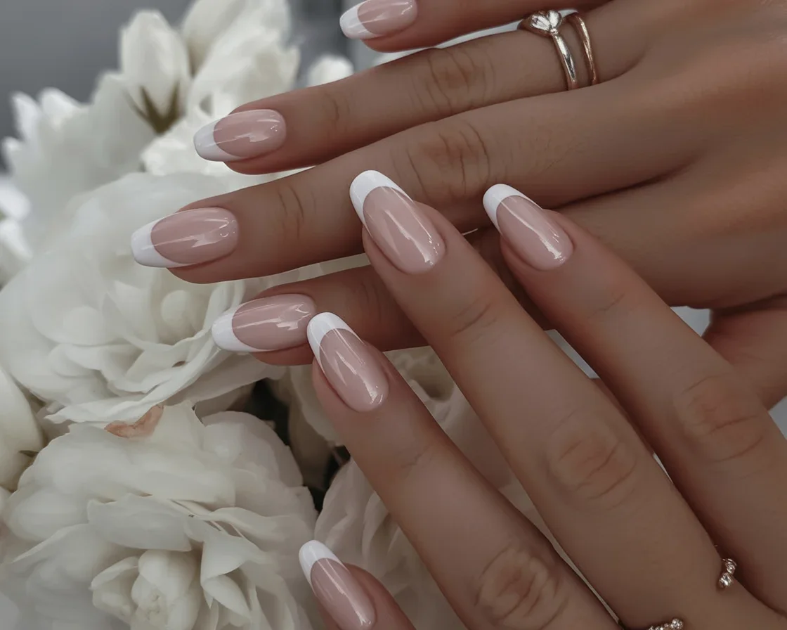Elegant wedding nails ideas featuring classic and modern designs for brides.
