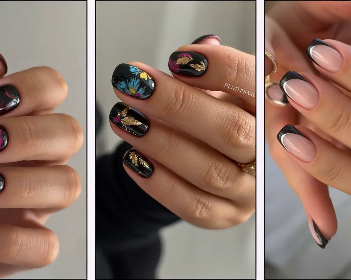 Stunning black nails ideas with unique designs and nail art inspiration.