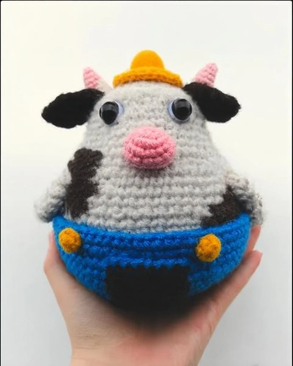 Amigurumi UFO Cow Crochet Pattern