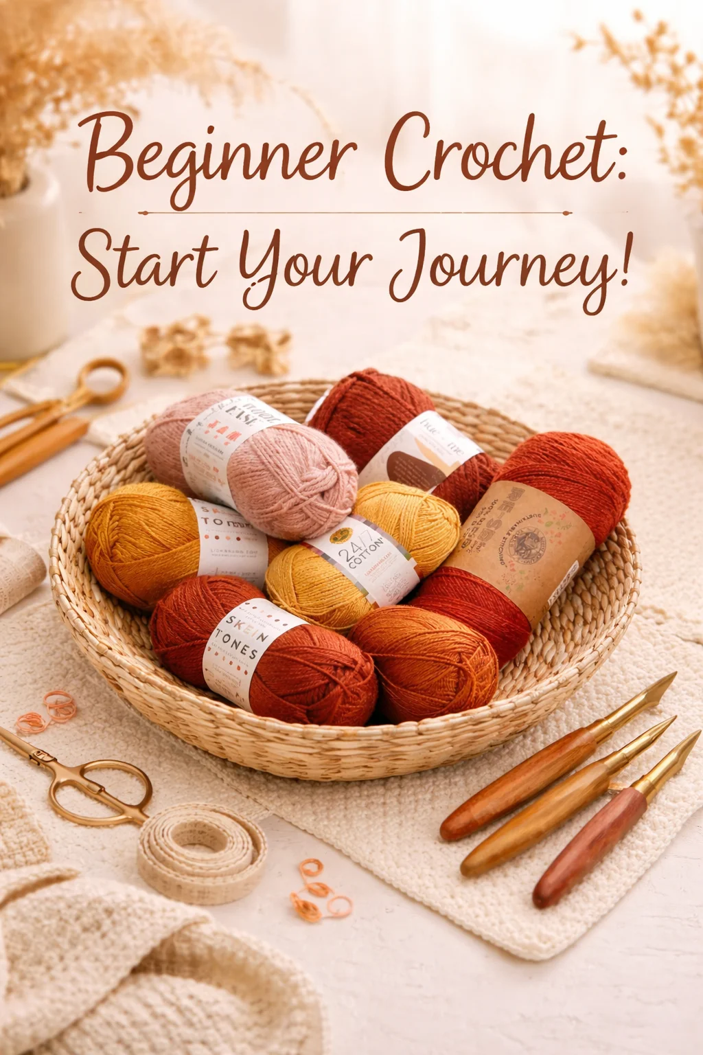 Beginner Crochet: What You Really Need to Start (Yarn, Hooks & Tools)