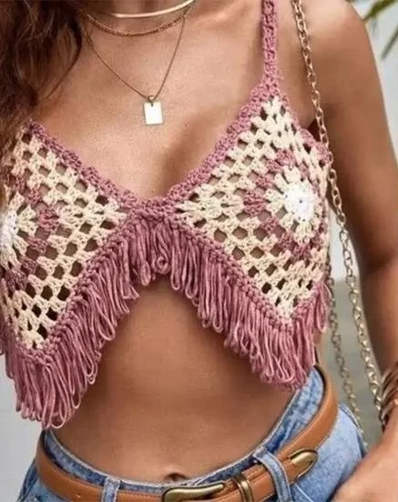 Beginner crocheting a granny square top tutorial