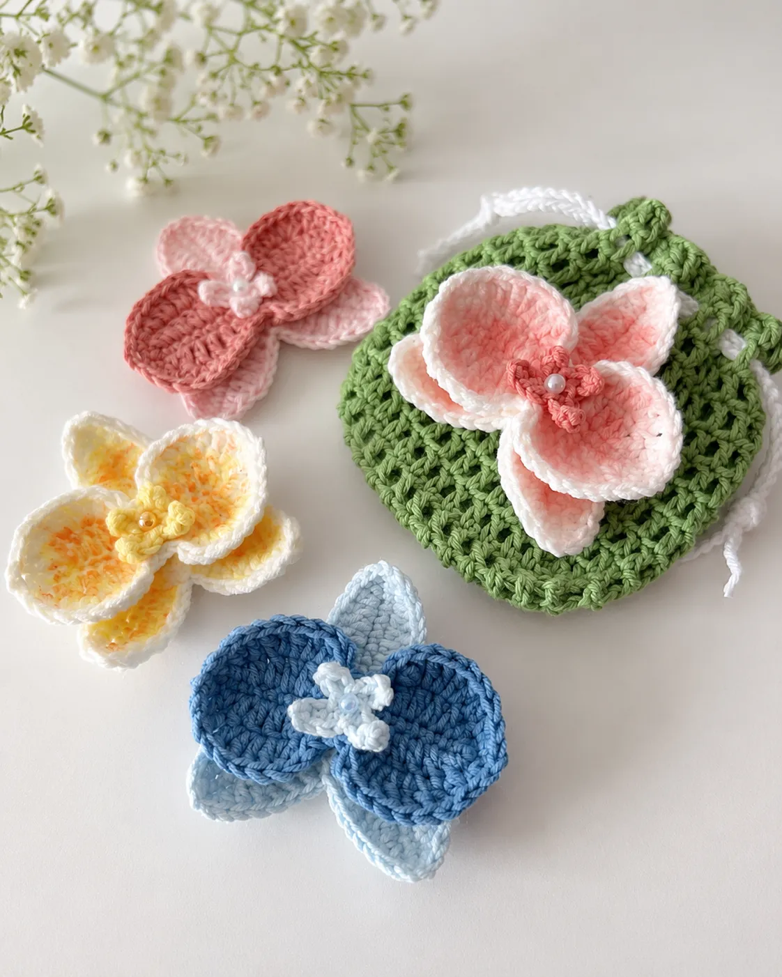 Free Crochet Orchid Flower Pattern Step-by-Step Tutorial
