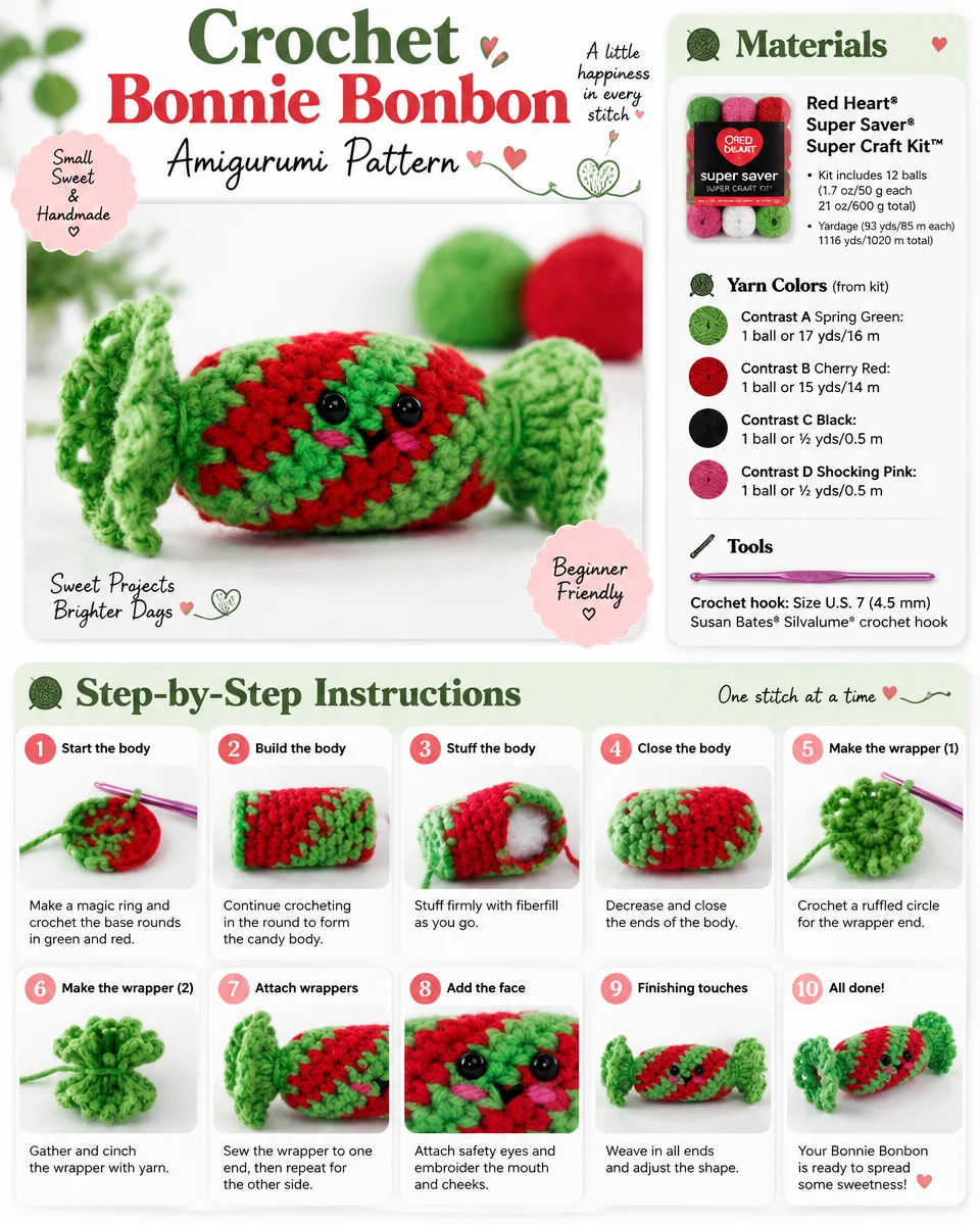 Bonnie Bonbon Amigurumi Crochet Pattern