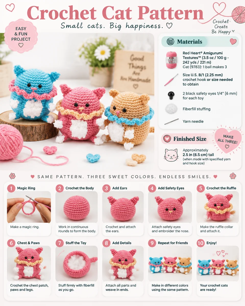 Cozy Crochet Cat Amigurumi Pattern