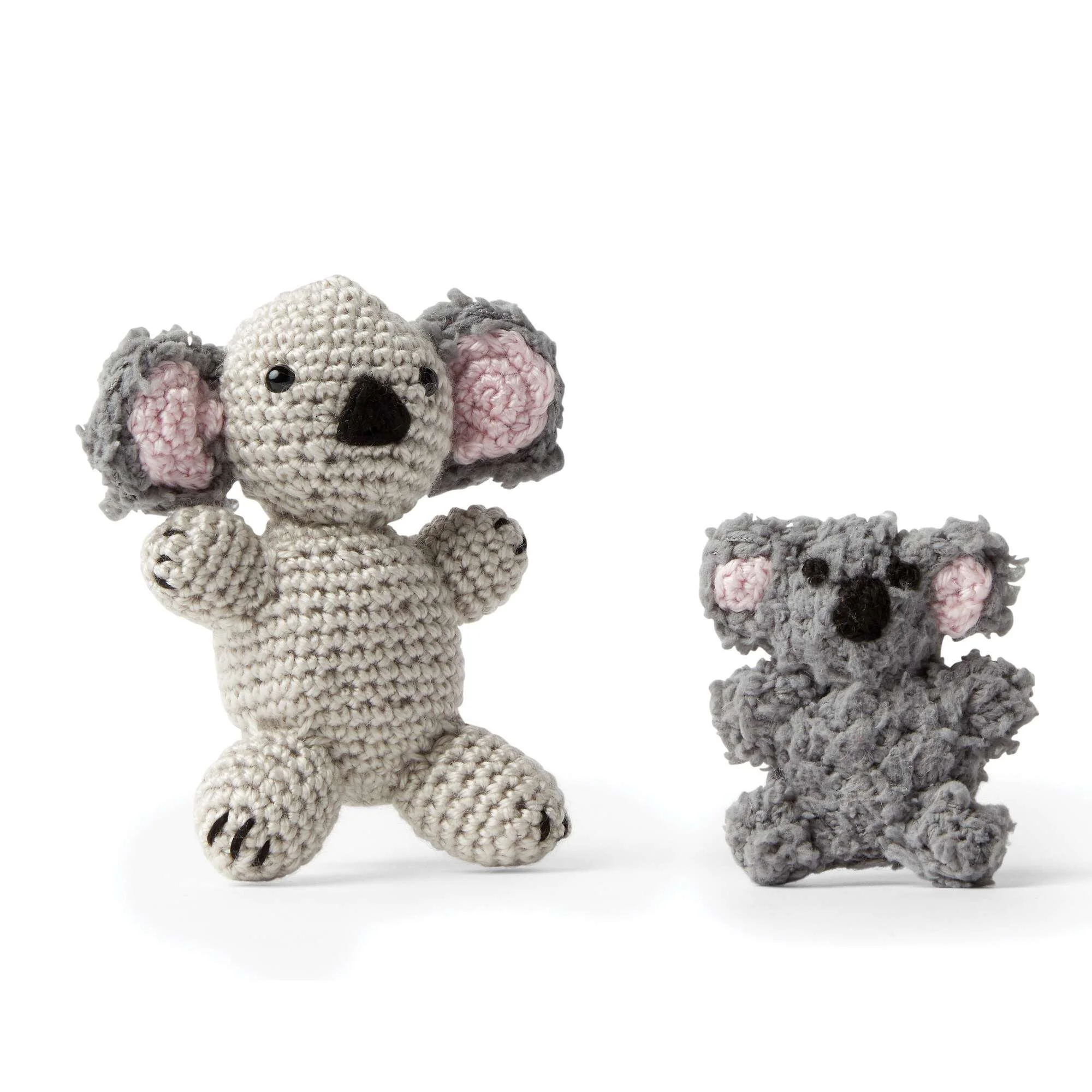 Crochet Amigurumi Textures: Mother and Baby Koala Bears Pattern